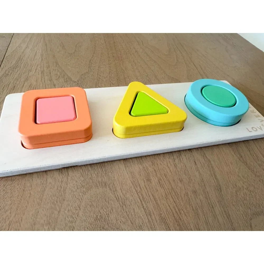 Lovevery Geo Shape Realist Puzzle Triangle Square Circle Montessori